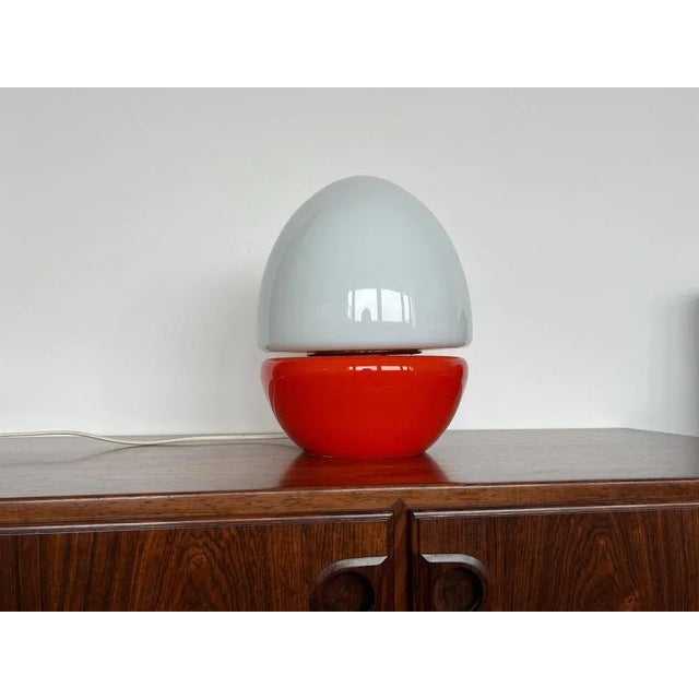 Space Age Czechoslovakian Table Lamps in Glass, 1960, Set of 2 For Sale - Image 3 of 7