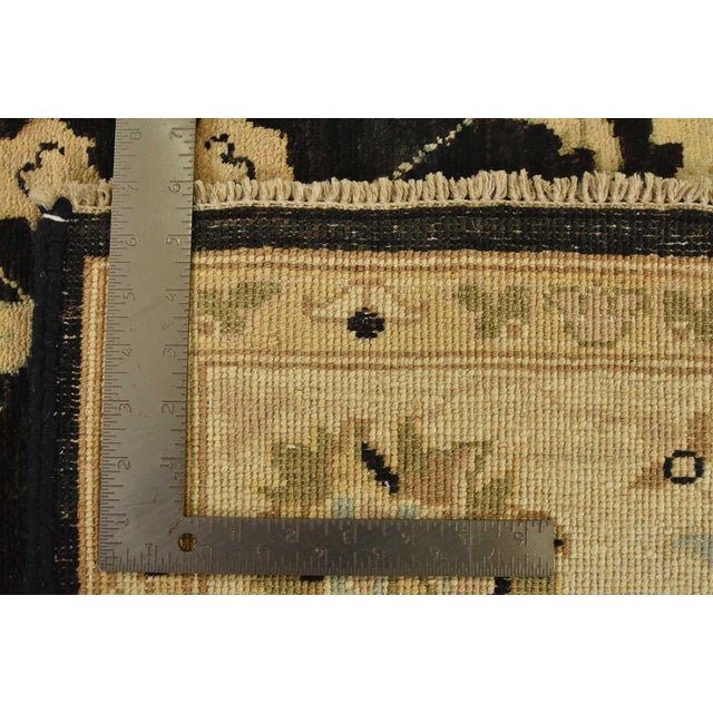 Ziegler Rug 5’11” X 9′ Black Wool Traditional Hand-Knotted Oriental Carpet For Sale - Image 13 of 13