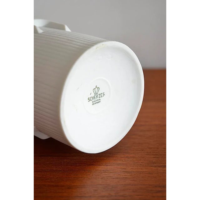 1960s Mid-Century Biscuit Porcelain Floor Vase from Scherzer Porzellan Bavaria For Sale - Image 5 of 6
