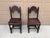 French Country 17th Century English Yorkshire Oak Backstool Chairs, a Pair For Sale - Image 3 of 17
