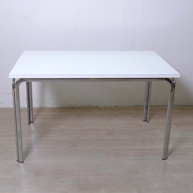 Vintage Space Age Bauhaus Style Dining Table, 1970s For Sale - Image 4 of 18