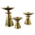 1960s Swiss Brass Candlesticks - Set of 3 For Sale - Image 11 of 11