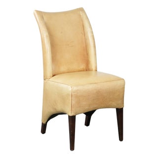 Vintage Chair in Cowhide Leather For Sale
