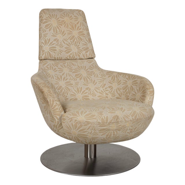 Beige Fabric Armchair from Natuzzi For Sale