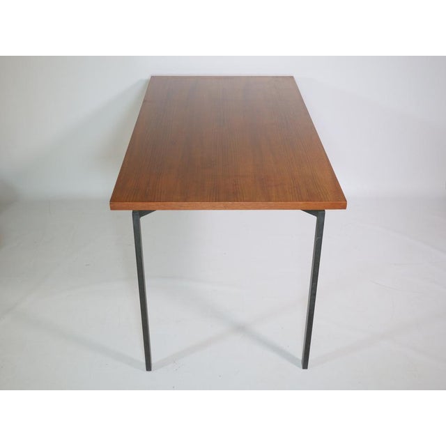 1960s Teak Metal Dining Table, 1960s For Sale - Image 5 of 9