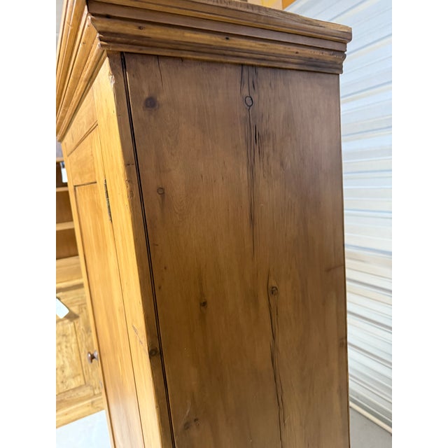 Brown Antique Pine Single Door Cupboard From England For Sale - Image 8 of 18