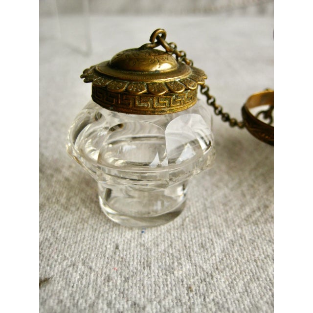 French Mid 19th Century Old Paris Napoleon III Inkwell For Sale - Image 3 of 6