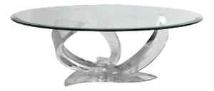Lucite Cyclone Coffee Table by Haziza