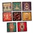 1920s Set of 8 Framed Verre Eglomise Italian Plaques or Coasters With Venetian Designs For Sale