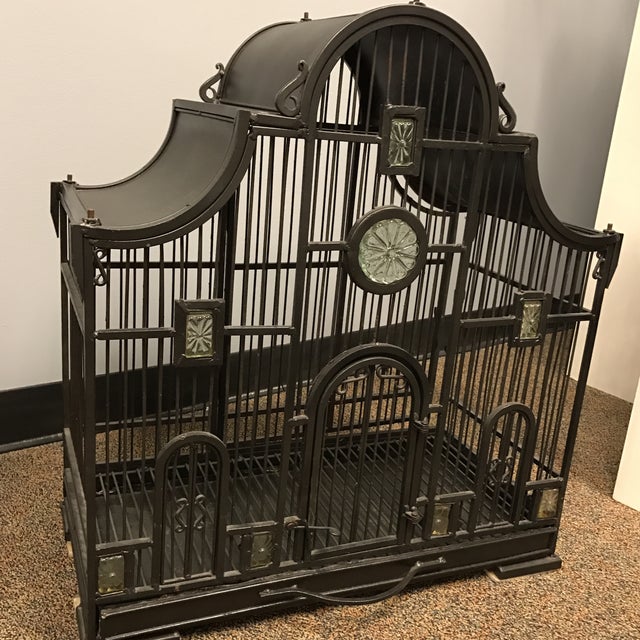 Victorian Wrought Iron Bird Cage Chairish