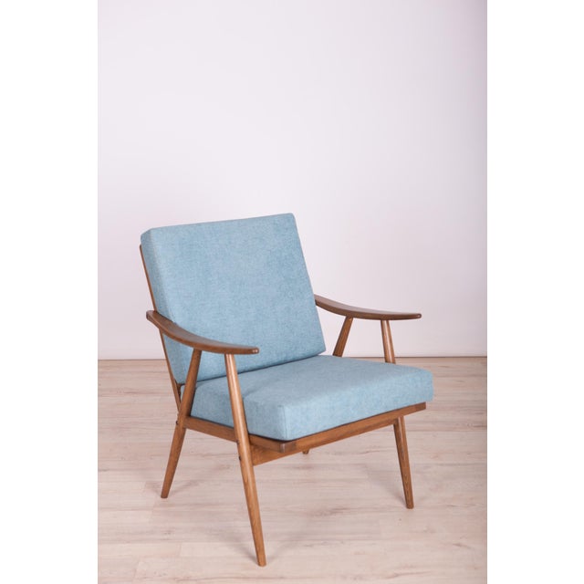 Blue Vintage Lounge Chairs from Ton, Czech, 1960s, Set of 2 For Sale - Image 8 of 15