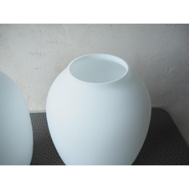 1960s Mid-Century Opaline Glass Vase, Bohemia, 1960s, Set of 2 For Sale - Image 5 of 10
