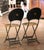 Early 20th Century French Hand-Painted Wrought Iron Folding Bistro Set, 3 Pieces For Sale - Image 10 of 14