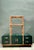 Vintage Wrapped Rattan Etagere and Laminate Credenza For Sale - Image 4 of 12