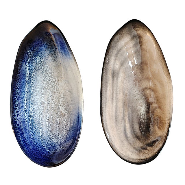 Ceramic Ceramic Trinket Trays by Pol Chambost, 1950s, Set of 2 For Sale - Image 7 of 7