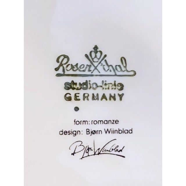 Vintage Rosenthal Bowl With 14kt Design Signed Bjørn Wiinblad - German Porcelain Studio-Linie "Romanze" For Sale In Atlanta - Image 6 of 7