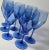 Fairy Blue Mimosa Champagne Goblets- Set of Eight For Sale - Image 11 of 11