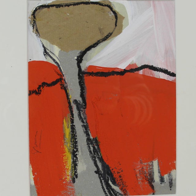 Contemporary Lola Galanes, Abstract Composition, 1990s, Mixed Media, Framed For Sale - Image 3 of 4