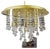 German Crystal and Brass Ceiling Lamps from Faustig, 1980s, Set of 2 For Sale