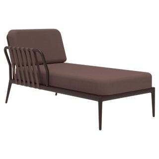 Ribbons Chocolate Right Chaise Longue by Mowee For Sale