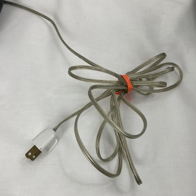 Vintage Paper Mache Black Lacquer Ginger Jar Lamps With Mother of Pearl Inlet For Sale In West Palm - Image 6 of 8