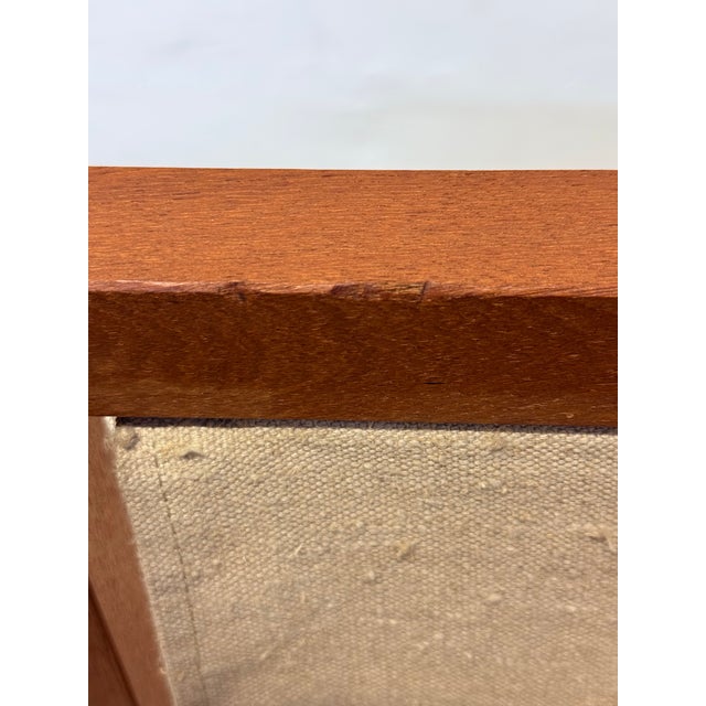 Mid-Century Danish Modern Teak Wood Rolling End Table With Magazine or Book Holder For Sale - Image 11 of 12