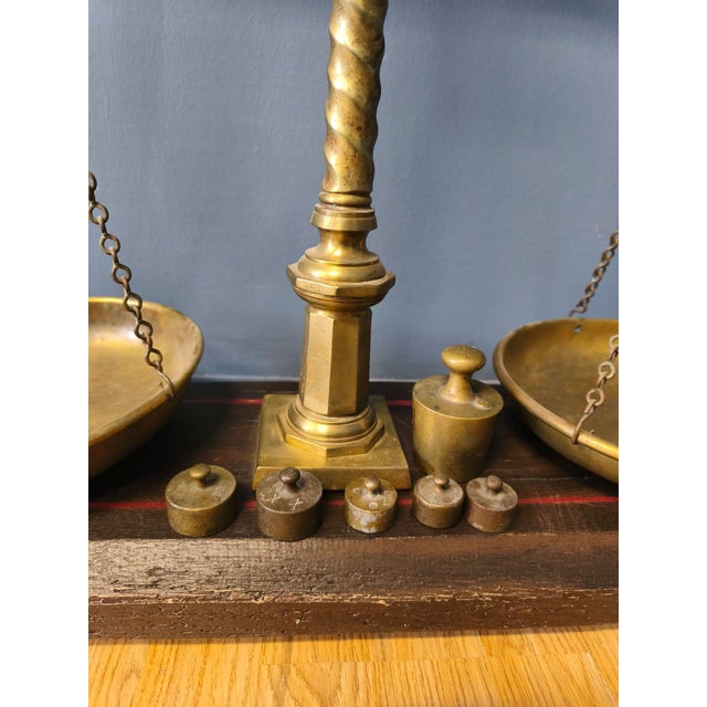 Large Copper Pharmacy Scale, 1700s For Sale - Image 6 of 14