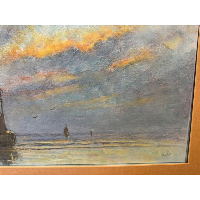 Modern Niek van der Plas, Dane Katwijk Fishing Boat, 1990, Oil Painting on Canvas, Framed For Sale - Image 3 of 11