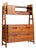 Silvio Cavatorta Mid Century Italian Mahogany Cabinet Bookcase For Sale