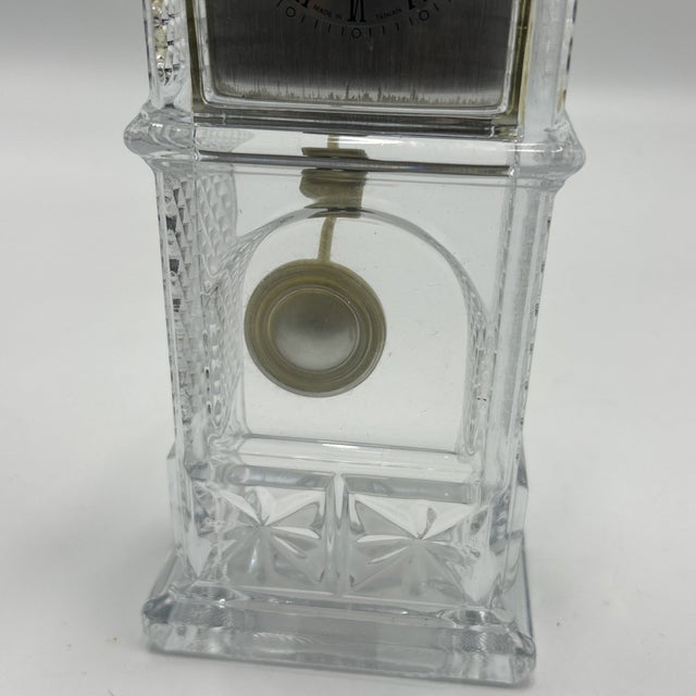Mid-Century Modern Vintage Crystal Clock by Godinger For Sale - Image 3 of 9