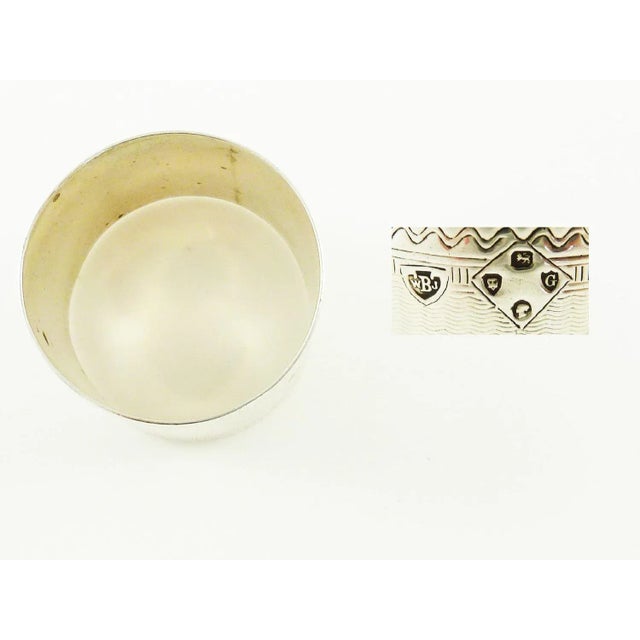 Antique Victorian Era Sterling Silver Childs Napkin Ring Christening Gift For Sale - Image 6 of 7