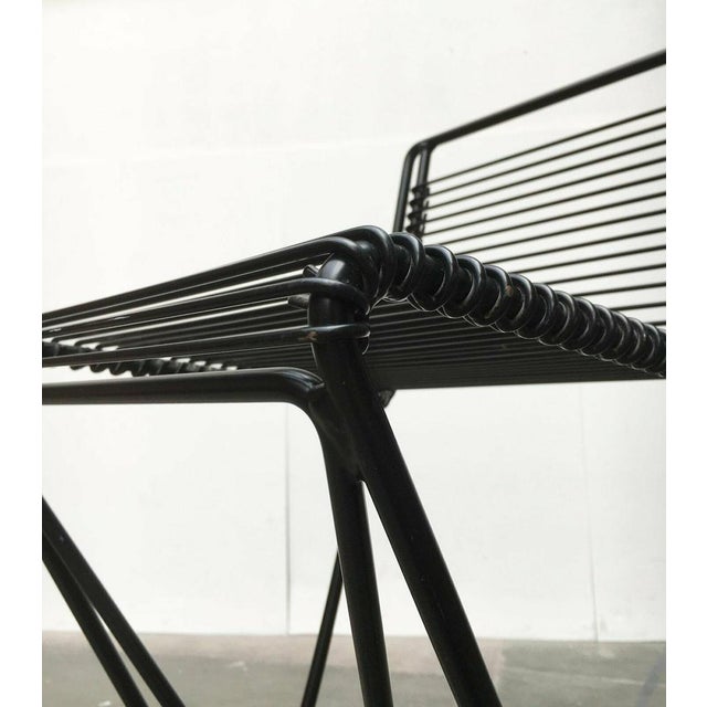 Metal Postmodern German Kreuzschwinger Barstool by Till Behrens for Meyer Stahlmöbel, 1980s For Sale - Image 7 of 18