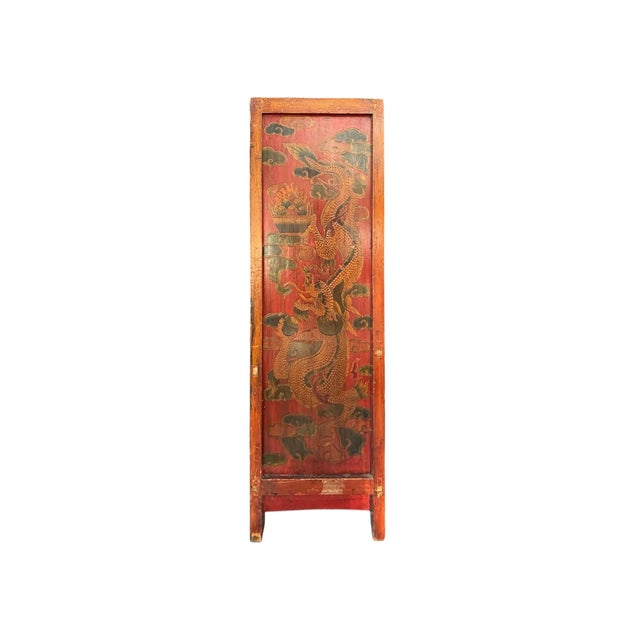 19th Century Tibetan Hand Painted Cabinet For Sale - Image 4 of 12