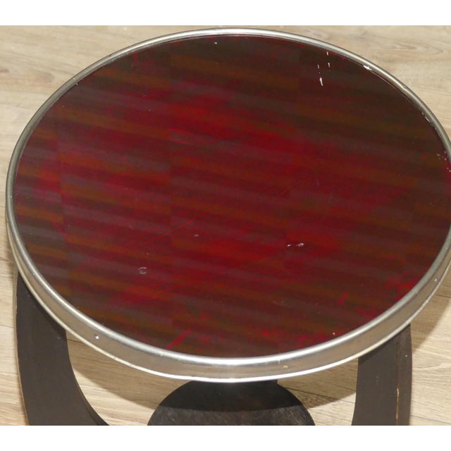 Art Deco Amsterdam School Side Table, Netherlands For Sale - Image 9 of 13