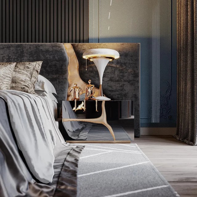 Metal Carter Table Lamp by DelightFULL For Sale - Image 7 of 8