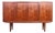 Vintage Teak Highboard or High Sideboard with 4 Sliding Doors, 1960s For Sale