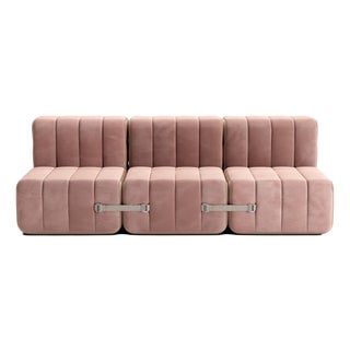 Curt Modular Set - Flexible 3-Seater - Barcelona - Lotus - V3347/24 (Pink) by Ambivalenz, Set of 6 For Sale