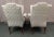 Hickory Chair Furniture Company 1980s Pair of Hickory Wing Back Chairs in Pastel Check Weave Fabric For Sale - Image 4 of 10