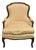 Late 20th Century Upholstered French Bergere Chair For Sale