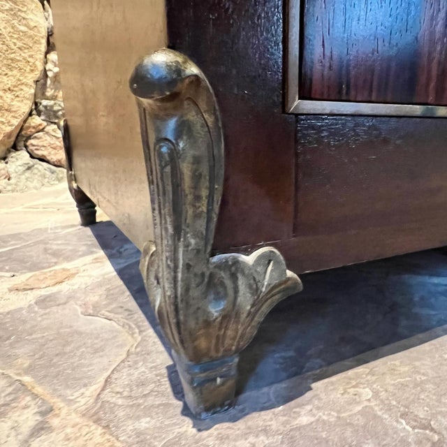 AMBIANIC presents 1950s Custom Pani Dresser Rosewood Goldleaf Bronze Mahogany Mexico City signed PR for Ambianic Front...