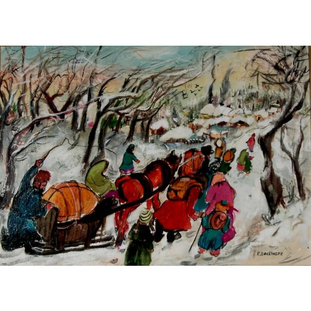 Artist: Renate Dollinger (German/American, born 1924) Title: The Voyage Year: Circa 1970 Medium: Gouache and watercolor...