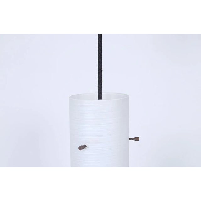 Ceiling Lamp in White and Sandblasted Glass, 1950s For Sale - Image 9 of 11