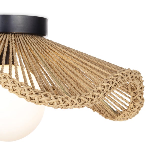 2020s Regina Andrew Provence Cafe Rope Flush Mount For Sale - Image 5 of 7