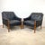Gio Ponti Pair Gio Ponti Style Modernist Armchairs For Sale - Image 4 of 18