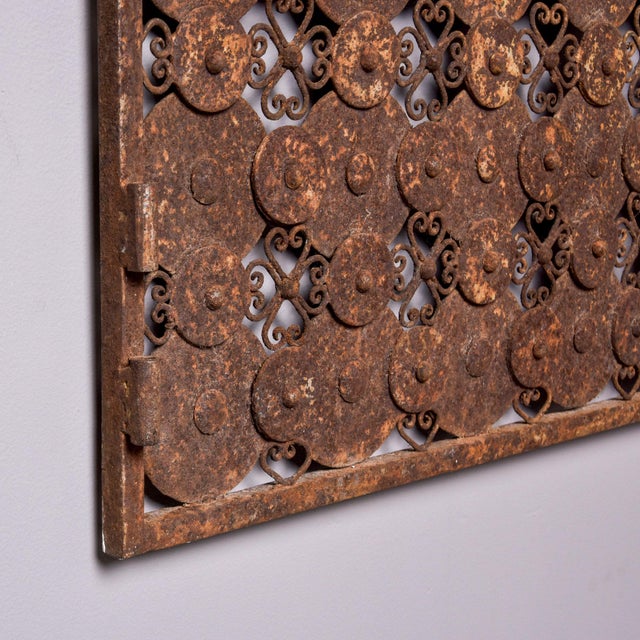Vintage Spanish Brutalist Style Iron Gate Panel For Sale - Image 12 of 12