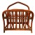 Vintage Rattan Magazine Rack For Sale