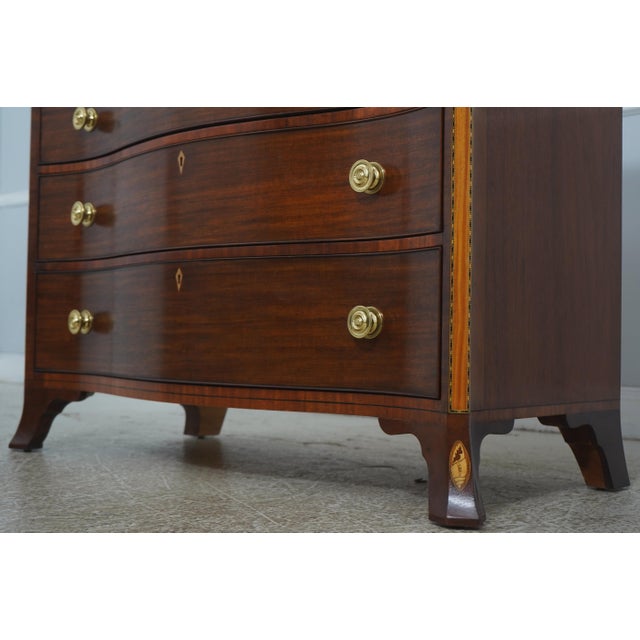 Baker Colonial Williamsburg #8805 Inlaid Mahogany Chest ~ Rare For Sale - Image 12 of 18