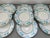Art Deco Early 20th Century Minton Porcelain Dinner Plates in a Light Blue & Mauve Flower Pattern - a Set of 12 For Sale - Image 3 of 13