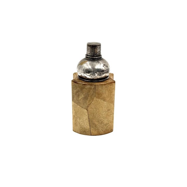 Mid-Century Modern Cream Parchment Cocktail Shaker by Aldo Tura, Italy, 1950s For Sale - Image 6 of 11