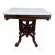 Antique Victorian Eastlake Renaissance Revival Marble Walnut Center Parlor Table For Sale